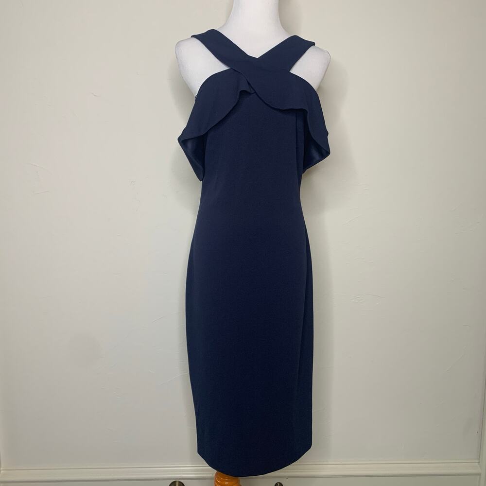Rachel Roy Navy Body Con Dress Sz 8